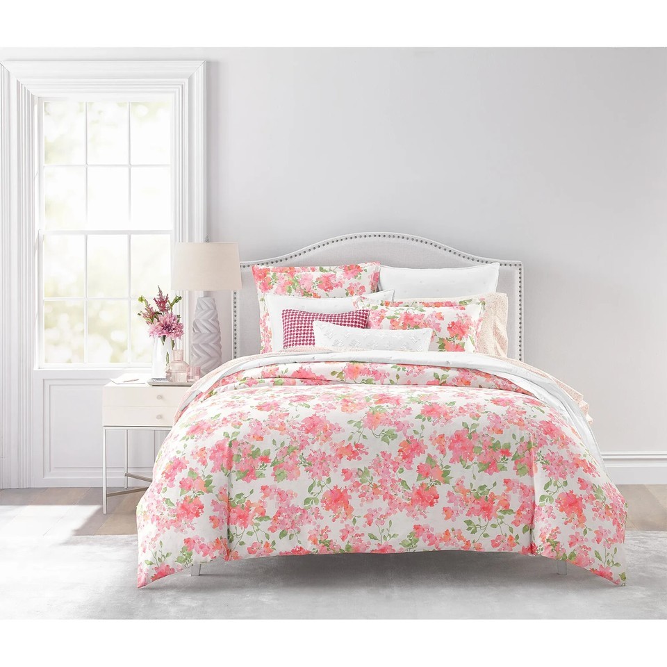 Sky Blushing Hydrangea Collection Full /Queen Duvet Cover & Shams Set $260 - £51.04 GBP