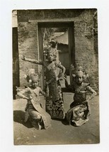 3 Young Girls Thai Dancers Black and White Photo 1930&#39;s - £21.46 GBP