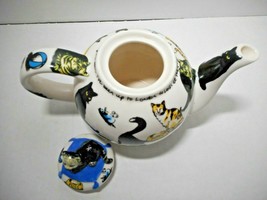2004 Cardew Pussy Cat Tea Pot Design 6 Cups Lidded Teapot for Cat Kitten Lovers - £21.57 GBP
