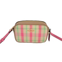 Coach CBM37 Mini Jamie Signature Plaid Camera Bag Crossbody Handbag Pink... - $146.65
