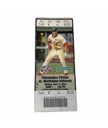2010 Nationals at Phillies Opening Day Ticket 4/12/10 Utley HR Hamels Win - £7.83 GBP