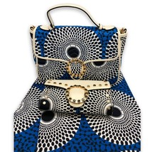 African Fashion Design Wax Fabric With Women Handbag For Wedding Hot Sale Wax Ba - £116.68 GBP