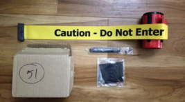 Tensabarrier Red w/ a Yellow &amp; Black Belt Barrier ~Caution-Do Not Enter~ - $39.59