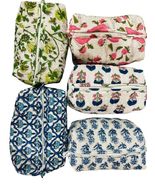 Mix Lot Indian Vintage Block Print Large Toiletry Bag, Colorful Make Up ... - $718.27 MXN+