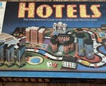 Vintage 1987 Milton Bradley HOTELS Real Estate Board Game NEAR COMPLETE - £58.60 GBP