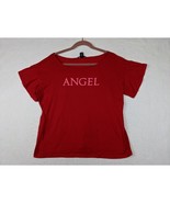 Victorias Secret Red Angel Graphic Tee T Shirt Size L - $12.68