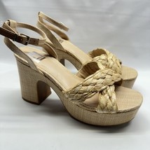 Dv Dolce Vita Maggie Ankle Strap Platform Sandals Beige Size 10 M Women ... - $23.32