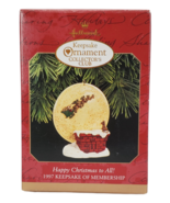 Hallmark Keepsake Ornament Happy Christmas to All Santa &amp; Sleigh KOC Clu... - $9.57 CAD