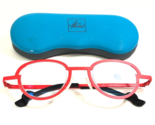 THEO Eyeglasses Frames Move 179 Matte Red Geometric Semi Rimmed 40-20-135 - $186.78