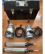 2x Gast 1532-107-G557X Rotary Vane Compressor &amp; Vacuum Pump Combination ... - $698.95