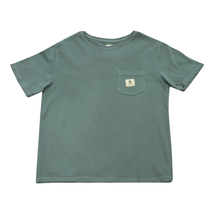 Element Boy&#39;s T-Shirt Yale Blue Pocket Logo Patch S/S (S01) - £7.57 GBP