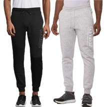 Hurley Boxed Logo Relaxed Fit Cotton Fleece Joggers Sweatpants Taper Grey Black - £29.83 GBP