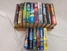 Clive Cussler book lot - 16 novels Oregon Files 1-16 Hardcover &amp; Paperback - $59.39