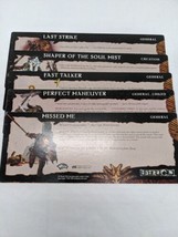 Lot Of (5) Dungeons And Dragons Campaign Cards Mark Of Heroes Set 4 - £32.09 GBP