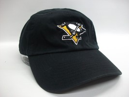 Pittsburgh Penguins NHL Hockey Hat Black Strapback Baseball Cap - £15.73 GBP