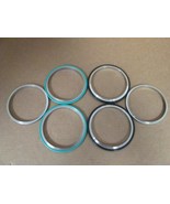 (6) MFG Unknown NW 63 ST/ST Centering Ring Assy, No Spacer (W/ O-Ring) - $85.36