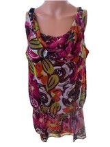 Woman’s Large Floral Print Sleeveless Blouse Size Large By New Directions - $188.46 MXN