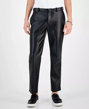 Stylish Black Men&#39;s Leather Formal Pant Real Soft Lambskin Leather Handmade - £84.30 GBP+