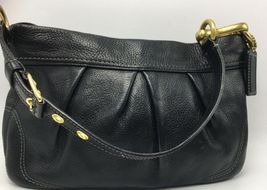 Coach 12917 Hamptons Black Pebbled Leather Hobo Shoulder Bag Purse MSRP $348  - £72.14 GBP