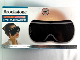 Brookstone EYE MASSAGER Heating Vibrating Massaging New in Box - £25.89 GBP