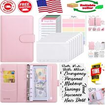 PU Leather Budget Binder with Durable Cash Envelopes for Financial Success - $315.55 MXN