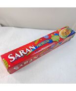Saran Premium Wrap Festive Green plastic film cling heavy duty 2008 Vintage - $408.60 MXN