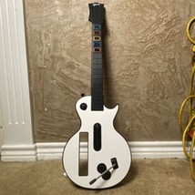 Wii Guitar Hero Gibson Les Paul Wireless Red Octane White Missing Back C... - $70.83