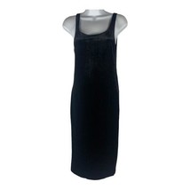 Zara Women&#39;s Black Velvety Tank Dress Size S - £22.37 GBP