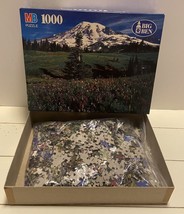 Big Ben Mt. Rainier Washington 1000 Piece Jigsaw Puzzle 1995 Milton Bradley USA - $18.23
