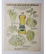 You&#39;ll Taste the Salad Not the Oil with Wesson 1976 Magazine Ad - £11.82 GBP