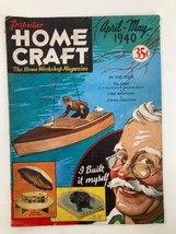 VTG Popular Home Craft Magazine April 1940 Wood Cigarette Case No Label - £11.15 GBP