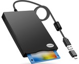 Floppy Disk Reader,3.5 Inch External Usb Type C Floppy Disk Drive For Pc... - £33.96 GBP
