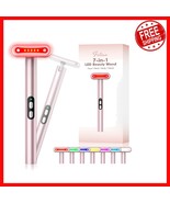 Portable 7 Color LED Facial Massager for Collagen Boost and Skin Repair - $61.32 CAD