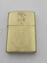 WWII German Afrikakorps Brass Lighter – AFK Palm Tree  Erika Poem Delta - $170.22