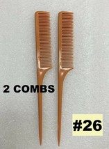 (2pcs) Annie Bone Tail Comb #26 Size: 9" X 1.2" - $1.79