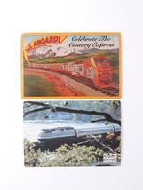 2 All Aboard Amtrak Century Express Passenger Train Large Postcards 1 Po... - $7.79