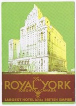 Royal York Hotel Directory Of Shops &amp; Services Arcade &amp; Lobby Levels Toronto - £13.25 GBP
