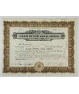 Bald Butte Gold Mines Montana Stock Certificate No 3604 FH Osgood  500 S... - £14.08 GBP