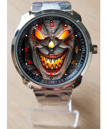 Gothic Haunted Killer Clown Horror Unique Wrist Watch Sporty - £28.41 GBP