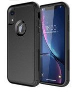 Diverbox Heavy Duty Shockproof Drop Proof Black Phone Case Fits iPhone Xr  - £12.67 GBP