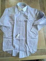 Brooks Brothers MADISON supima cotton-spandex  front button shirt  size 18 / 34 - £61.44 GBP