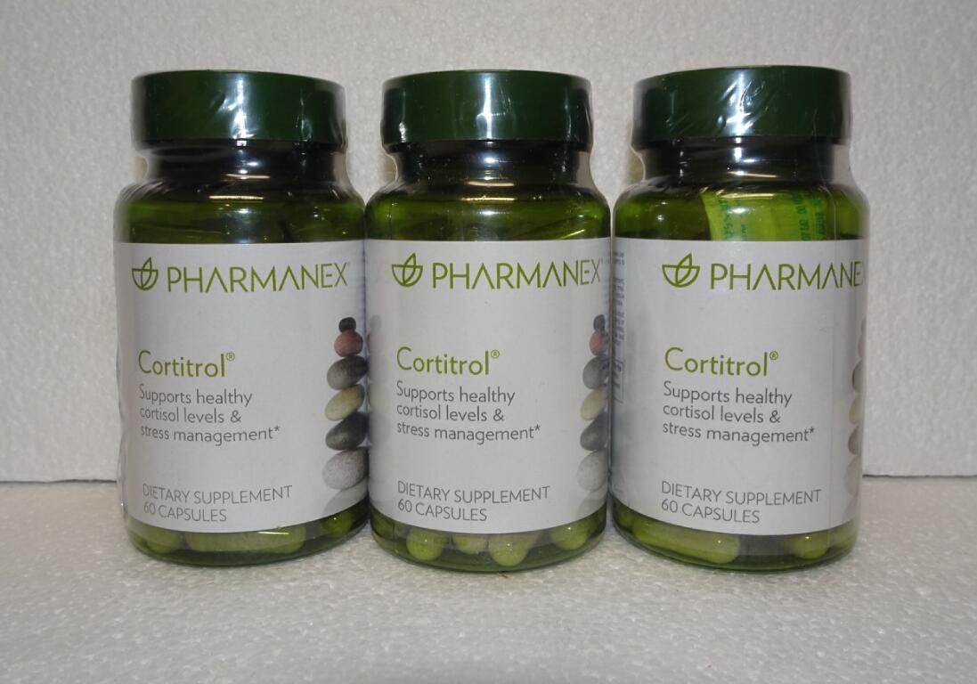 Primary image for Three pack: Nu Skin Nuskin Pharmanex Cortitrol 60 Capsules SEALED x3