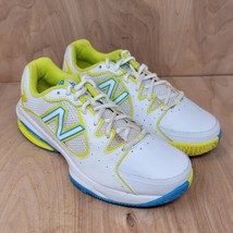 New Balance Womens Sneakers Sz 9 B White Running Shoes Leather WC786YB  - £31.53 GBP