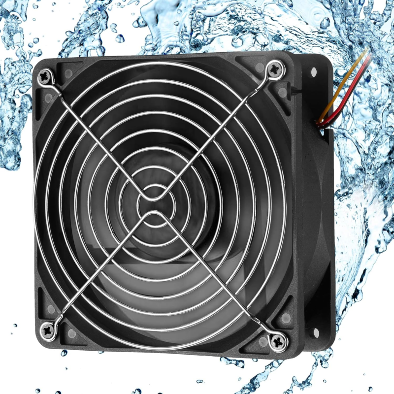 Primary image for 120Mm 12V IP65 Waterproof Fan High Speed 12V DC 120Mm 12038 3Pin Ventilation Coo