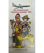 McDonell Douglass  International Vacation Blunder Test Survey Brochure D... - £17.22 GBP