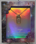 14k Gold Dipped Pierced Glass Zodiac VIRGO Pendant Necklace - Gold NWT - $9.89