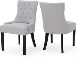 Christopher Knight Home Hayden Fabric Dining Chairs, 2-Pcs Set, Light Grey 2-Pcs - £245.70 GBP