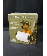 NEW Cute Deer Toilet Paper Holder Resin Novelty Camp GIFT UNUSED Rivers ... - $33.74 CAD