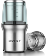 Secura Electric Coffee Grinder and Spice Grinder with 1 Stainless Steel ... - $41.75