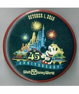 Walt Disney World 45th Anniversary October 1st 2016 Pin back Button Pinback - €21,90 EUR
